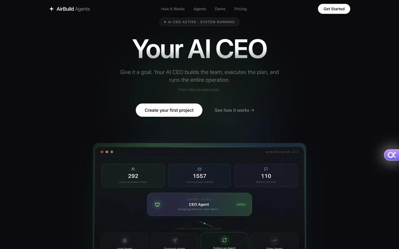 AirBuild Agents product preview